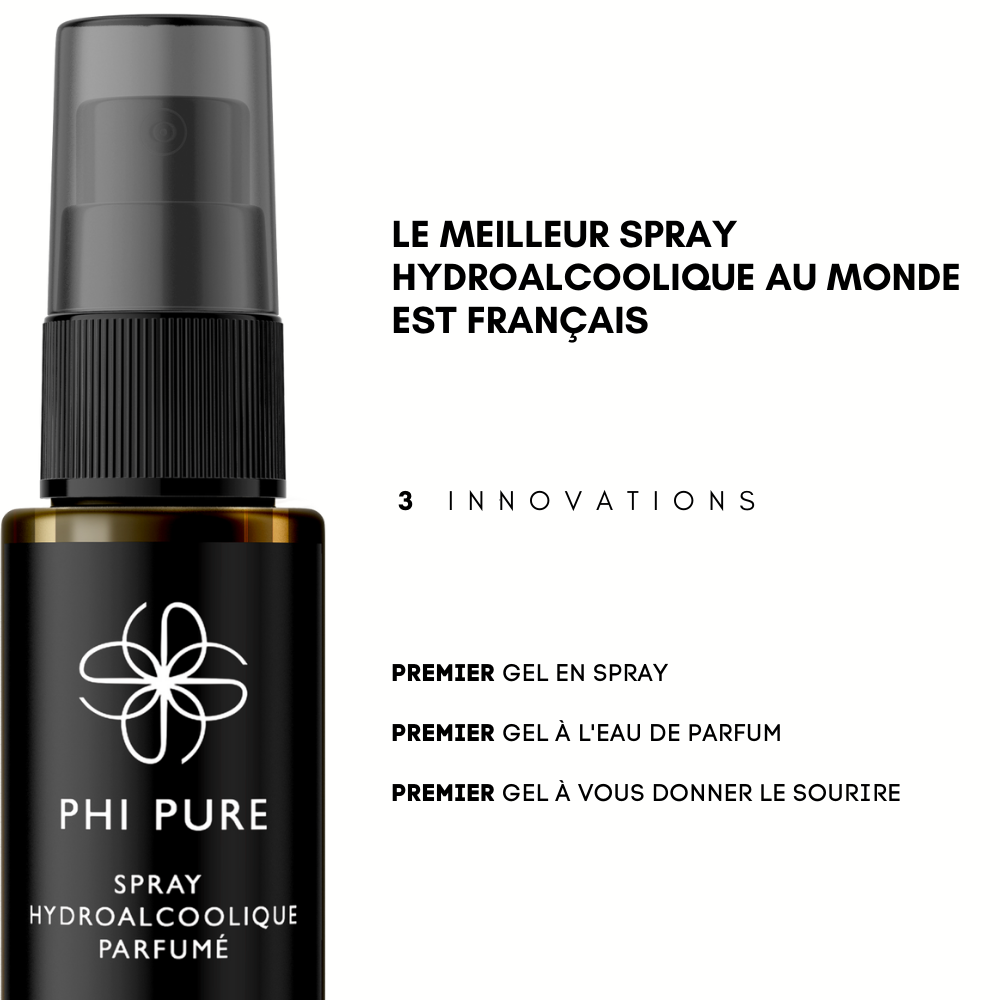 KHINTCHINE - PHI CONCEPT le meilleur Spray au gel hydroalcoolique parfumé 